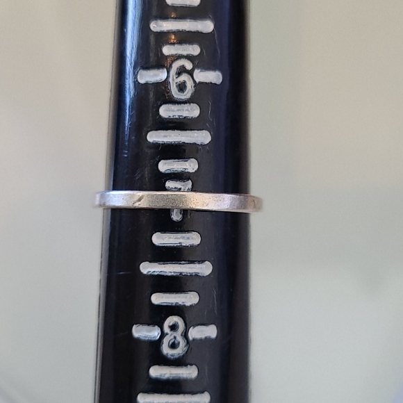 Sterling Silver Blue Triple Stone Ring - Picture 5 of 6